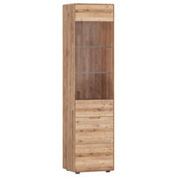 VITRINE in massiv Wildeiche Wildeiche  - Wildeiche, KONVENTIONELL, Glas/Holz (51/200/40cm) - Linea Natura