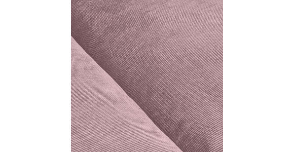BIGSOFA Feincord Rosa, Anthrazit  - Anthrazit/Schwarz, Design, Kunststoff/Textil (260/90/140cm) - Carryhome