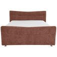 BOXSPRINGBETT 180/200 cm  in Braun  - Chromfarben/Braun, KONVENTIONELL, Textil/Metall (180/200cm) - Esposa