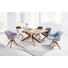 STUHL Flachgewebe Hellblau - Eichefarben/Hellblau, LIFESTYLE, Holz/Textil (60/83/65cm) - Hom`in