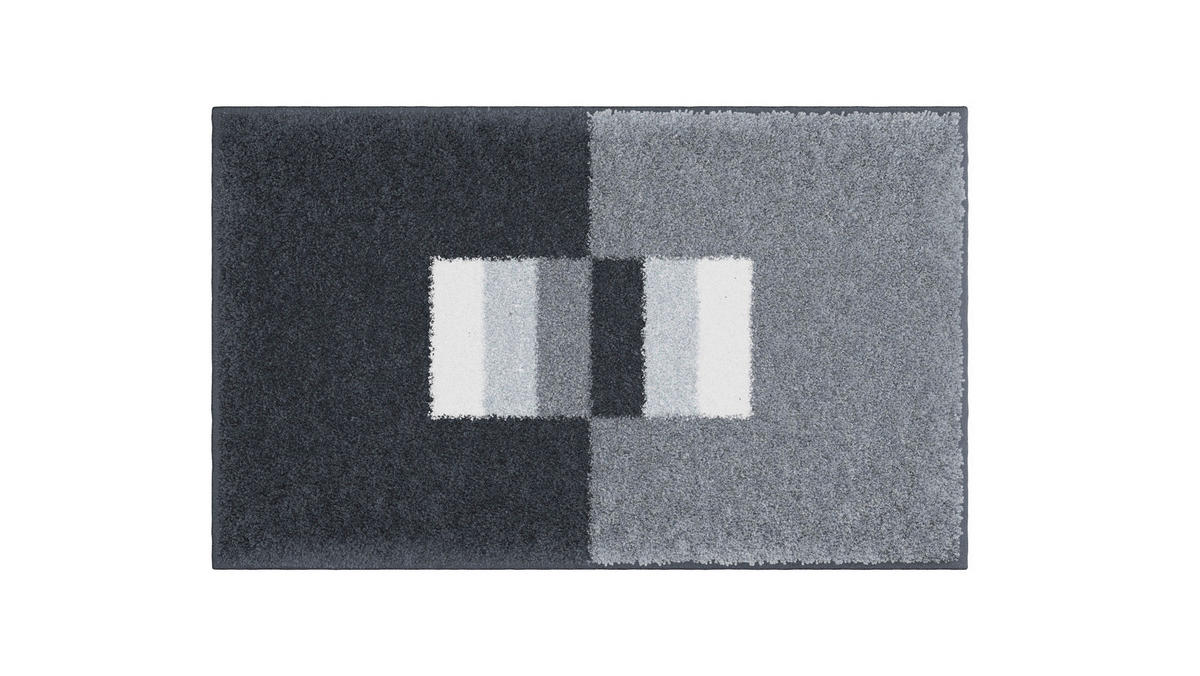 BADEMATTE Grau 60/90 cm  - Grau, Basics, Kunststoff/Textil (60/90cm) - Grund