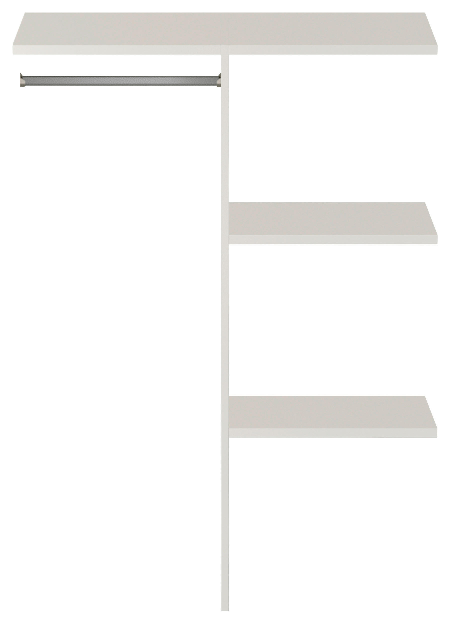 INNENEINTEILUNG 98,7/146/53 cm  - Weiß, Basics, Holzwerkstoff/Metall (98,7/146/53cm) - Jutzler