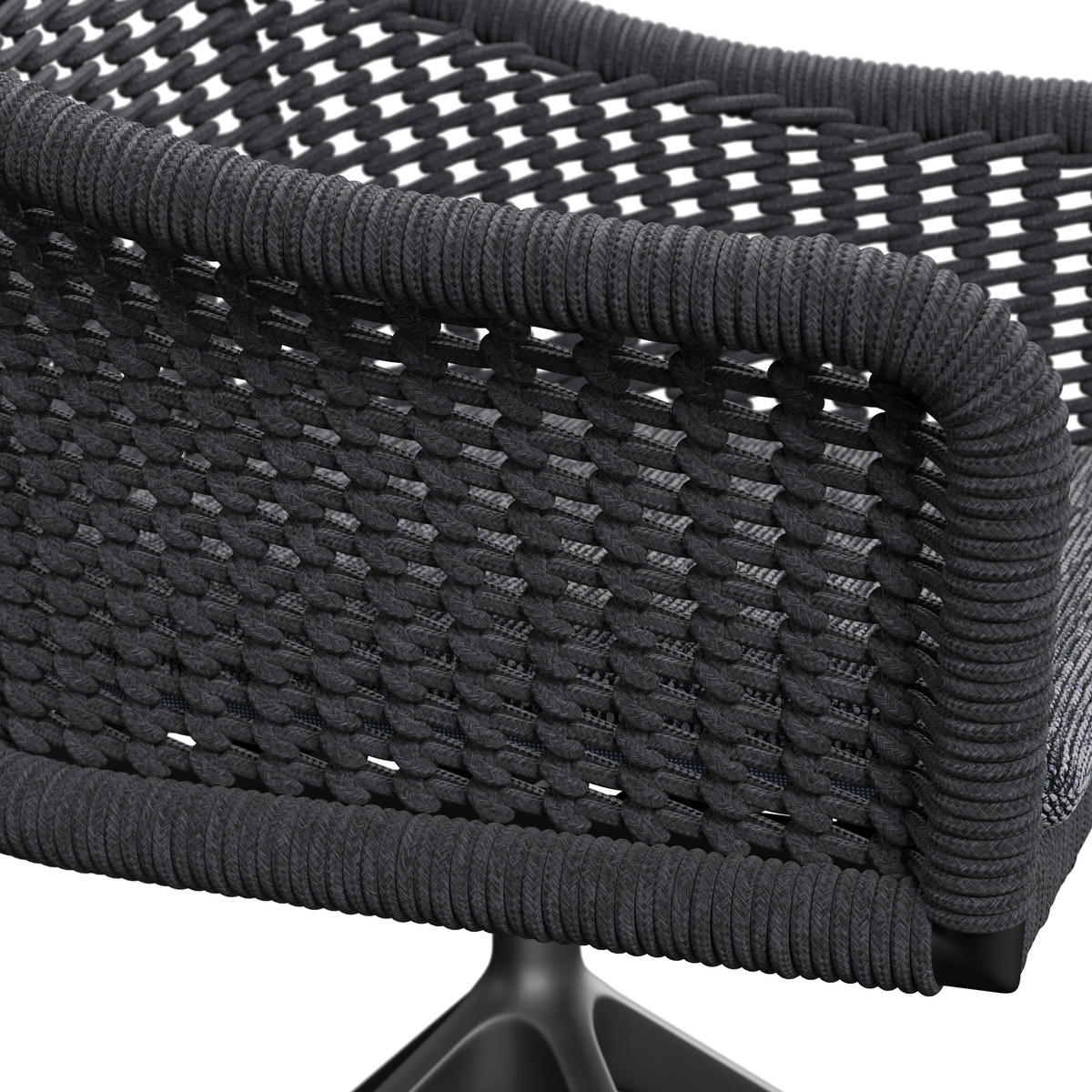 KERTI SZÉK fém, textil antracit  - antracit, Basics, textil/fém (56/78,5/62,5cm) - Amatio