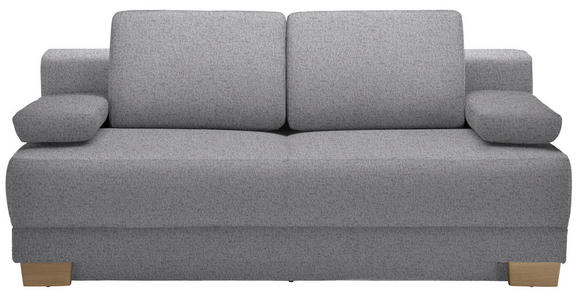 SCHLAFSOFA in Grau  - Eichefarben/Grau, Design, Holz/Textil (200/93/102cm) - Novel