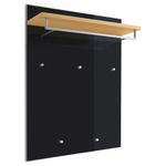 GARDEROBENPANEEL  in 80/109/27 cm  - Eiche Bianco/Anthrazit, Design, Glas/Holz (80/109/27cm) - Novel