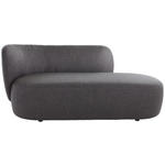 RÉCAMIERE Dunkelgrau Bouclé  - Dunkelgrau/Schwarz, KONVENTIONELL, Kunststoff/Textil (193/80/84cm) - Carryhome