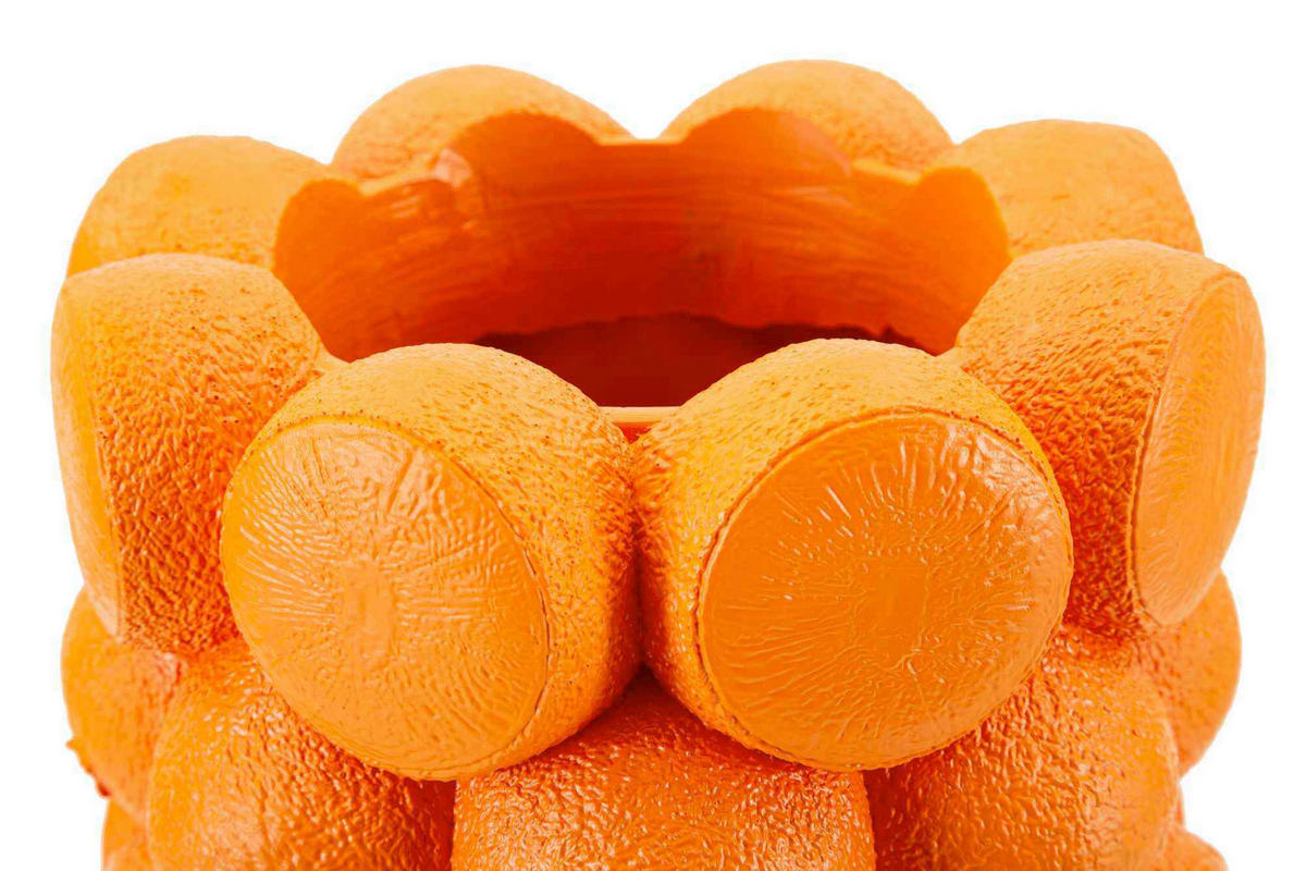 VASE  - Orange, Basics, Kunststoff (19/28/19  cm)