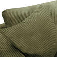 ECKSOFA Dunkelgrün Cord Zierkissen, Rückenkissen, Rücken echt  - Dunkelgrün/Schwarz, KONVENTIONELL, Kunststoff/Textil (234/170cm) - Carryhome
