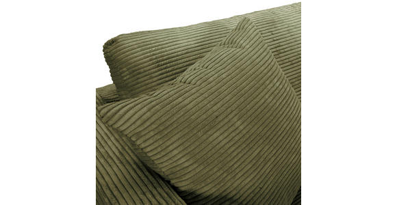 ECKSOFA Dunkelgrün Cord Zierkissen, Rückenkissen, Rücken echt  - Dunkelgrün/Schwarz, KONVENTIONELL, Kunststoff/Textil (234/170cm) - Carryhome