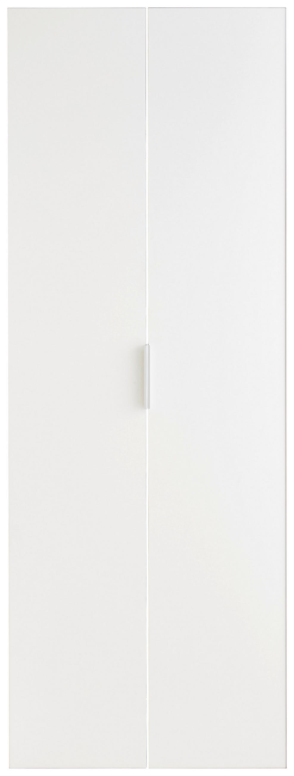 SADA DVERÍ - biela/strieborná, Basics, kompozitné drevo/plast (34,5/192/1,6cm) - Xora