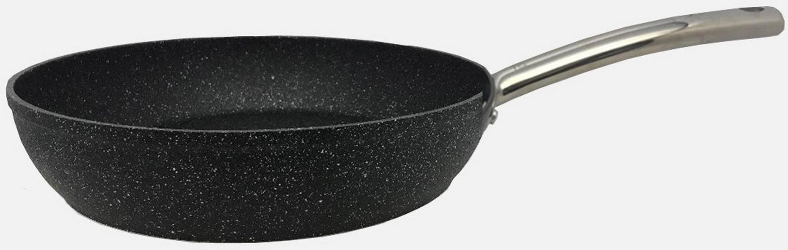 PÁNEV NA SMAŽENÍ  nepřilnavý povrch ILAG®  28 cm  - černá/tmavě šedá, Basics, kov (28cm) - Homeware Profession.