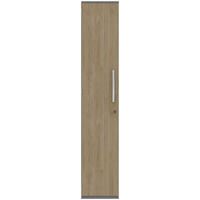 AKTENSCHRANK Grau, Eichefarben  - Eichefarben/Grau, KONVENTIONELL, Holzwerkstoff (40/217,4/43cm) - Moderano