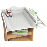 WICKELAUFSATZ Malira  - Weiss, Basics, Holzwerkstoff (81/15/72cm) - Livetastic