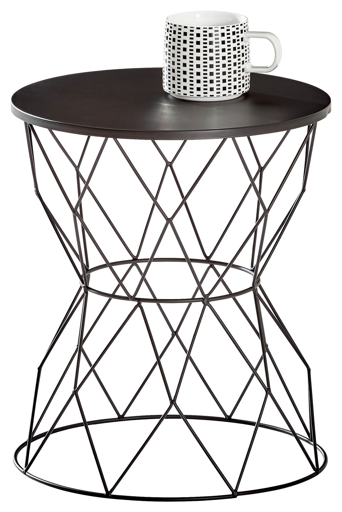 MIZICA, črna  - črna, Romantika, kovina (35/35/40,5cm) - Landscape