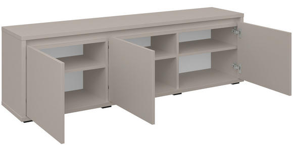 GARDEROBENBANK Liv  in 145,1/50,1/33,8 cm  - Kaschmir/Schwarz, KONVENTIONELL (145,1/50,1/33,8cm) - Xora