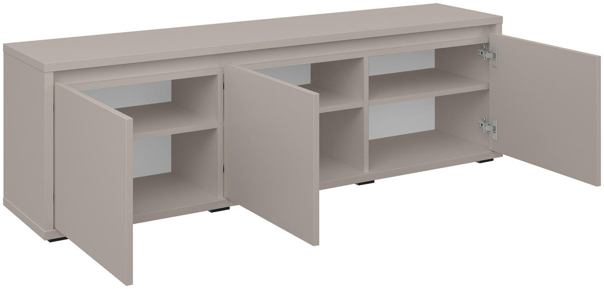 GARDEROBENBANK Liv  in 145,1/50,1/33,8 cm  - Kaschmir/Schwarz, KONVENTIONELL (145,1/50,1/33,8cm) - Xora