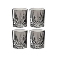 WHISKY-GLÄSERSET 220 ml 4-teilig  - Grau, Basics, Glas (7,6/8,5/7,6cm) - Leonardo