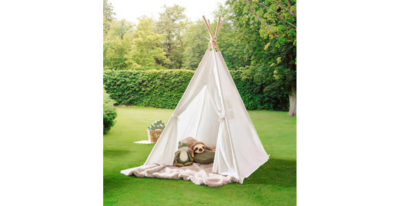 SPIELZELT - Creme, Basics, Holz/Textil (120/120/154cm) - My Baby Lou