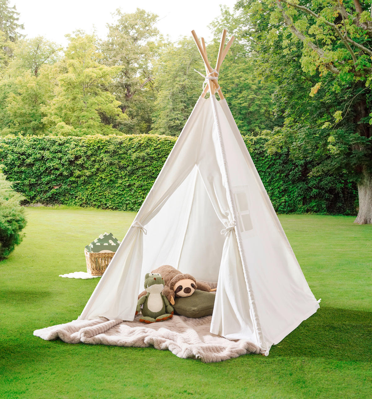 SPIELZELT - Creme, Basics, Holz/Textil (120/120/154cm) - My Baby Lou
