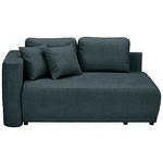CHAISELONGUE Chenille Dunkelblau  - Schwarz/Dunkelblau, KONVENTIONELL, Kunststoff/Textil (93/73/171cm) - Carryhome