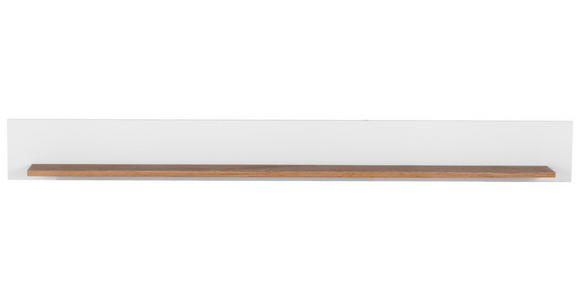 WANDBOARD Eiche furniert Weiß, Eichefarben  - Eichefarben/Weiß, MODERN, Holz/Holzwerkstoff (159/17/14cm) - Carryhome