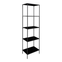 REGAL Schwarz  - Schwarz, Design, Holzwerkstoff/Metall (51/170/36cm) - MID.YOU