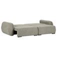 SCHLAFSOFA Flachgewebe Mintgrün  inkl. Zierkissen, Rückenkissen, Bettkasten, Schlaffunktion, Rücken echt, Liegefläche im Originalstoff  - Schwarz/Mintgrün, KONVENTIONELL, Kunststoff/Textil (250/74/92cm) - Carryhome