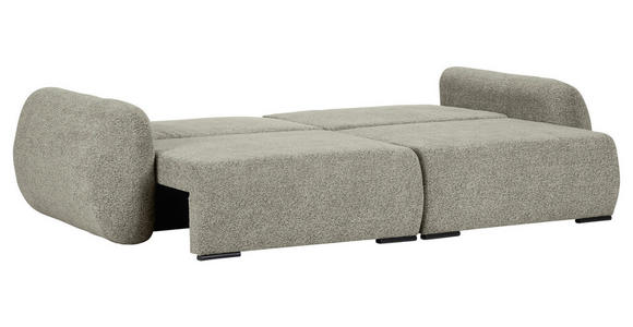 SCHLAFSOFA Flachgewebe Mintgrün  inkl. Zierkissen, Rückenkissen, Bettkasten, Schlaffunktion, Rücken echt, Liegefläche im Originalstoff  - Schwarz/Mintgrün, KONVENTIONELL, Kunststoff/Textil (250/74/92cm) - Carryhome