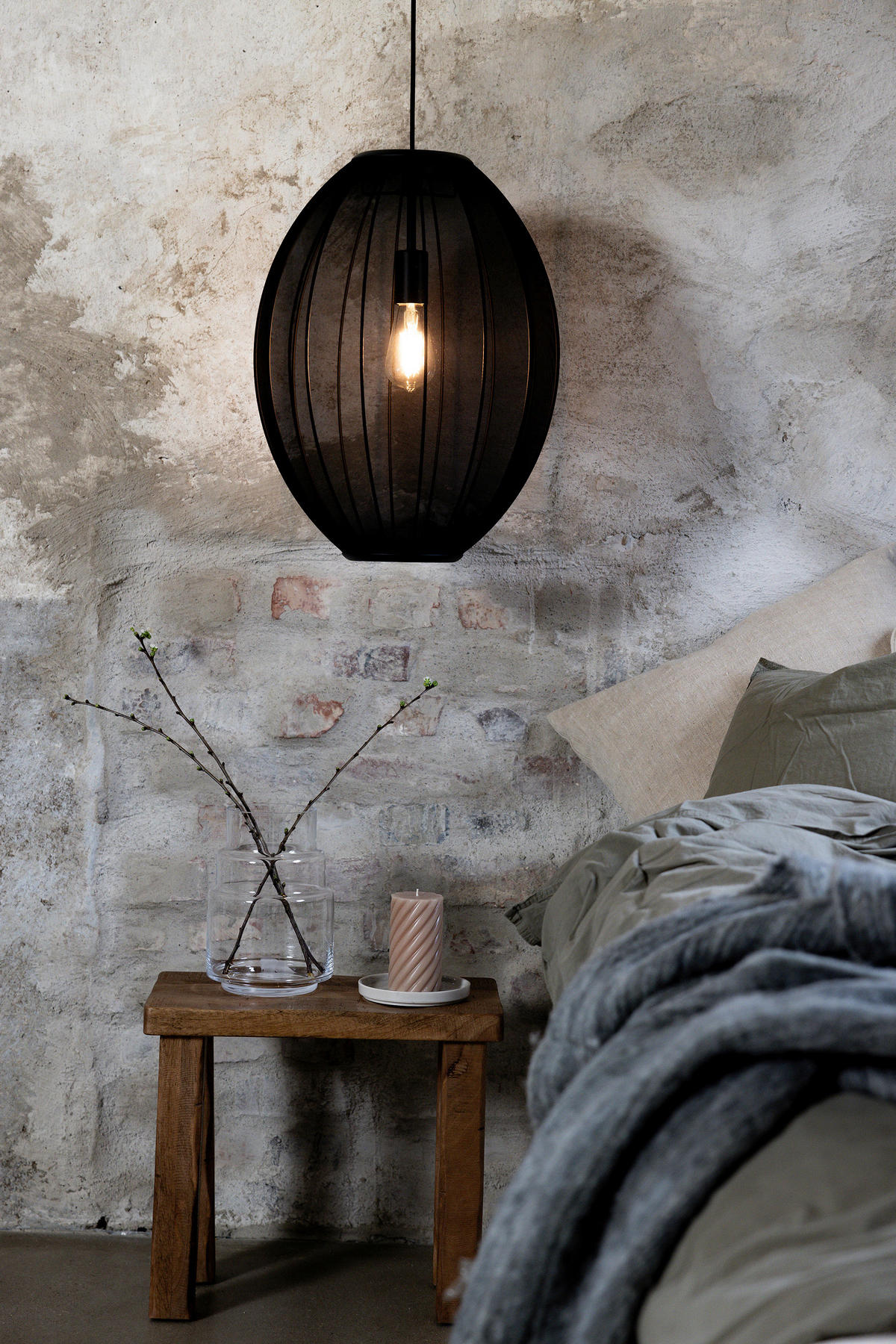PENDELLEUCHTE Florence 40/50/40 cm   - Schwarz, Basics (40/50/40cm) - Markslöjd