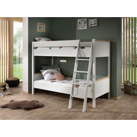 ETAGENBETT 90/200 cm Weiß  - Naturfarben/Weiß, MODERN, Holz/Holzwerkstoff (90/200cm) - MID.YOU
