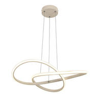 LAMPĂ SUSPENDATĂ CU LED 55/120 cm  - culoare crom/nisipiu, Design, plastic/metal (55/120cm) - Novel