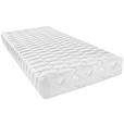 KALTSCHAUMMATRATZE 140/200 cm  - Weiß, Basics, Textil (140/200cm) - Sleeptex