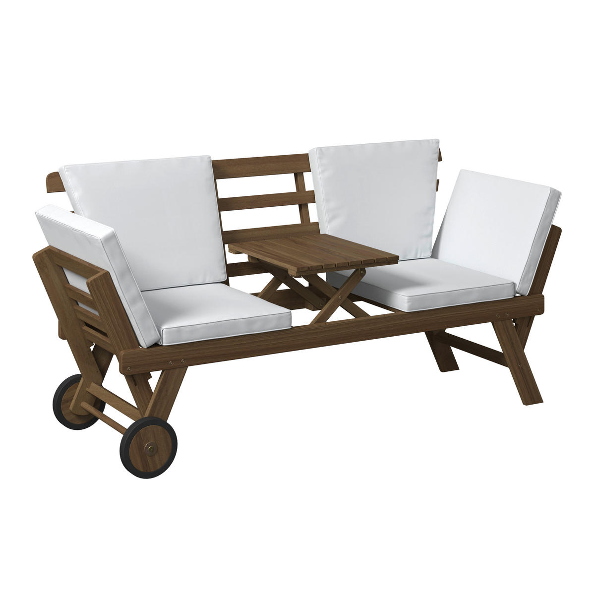 GARTENBANK 209/71/82 cm  in Akaziefarben  - Beige/Akaziefarben, MODERN, Holz (209/71/82cm) - Ambia Garden