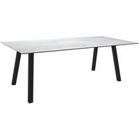 GARTENTISCH Kunststoff Hellgrau rechteckig  - Anthrazit/Hellgrau, MODERN, Kunststoff/Metall (220/100/75cm) - Stern