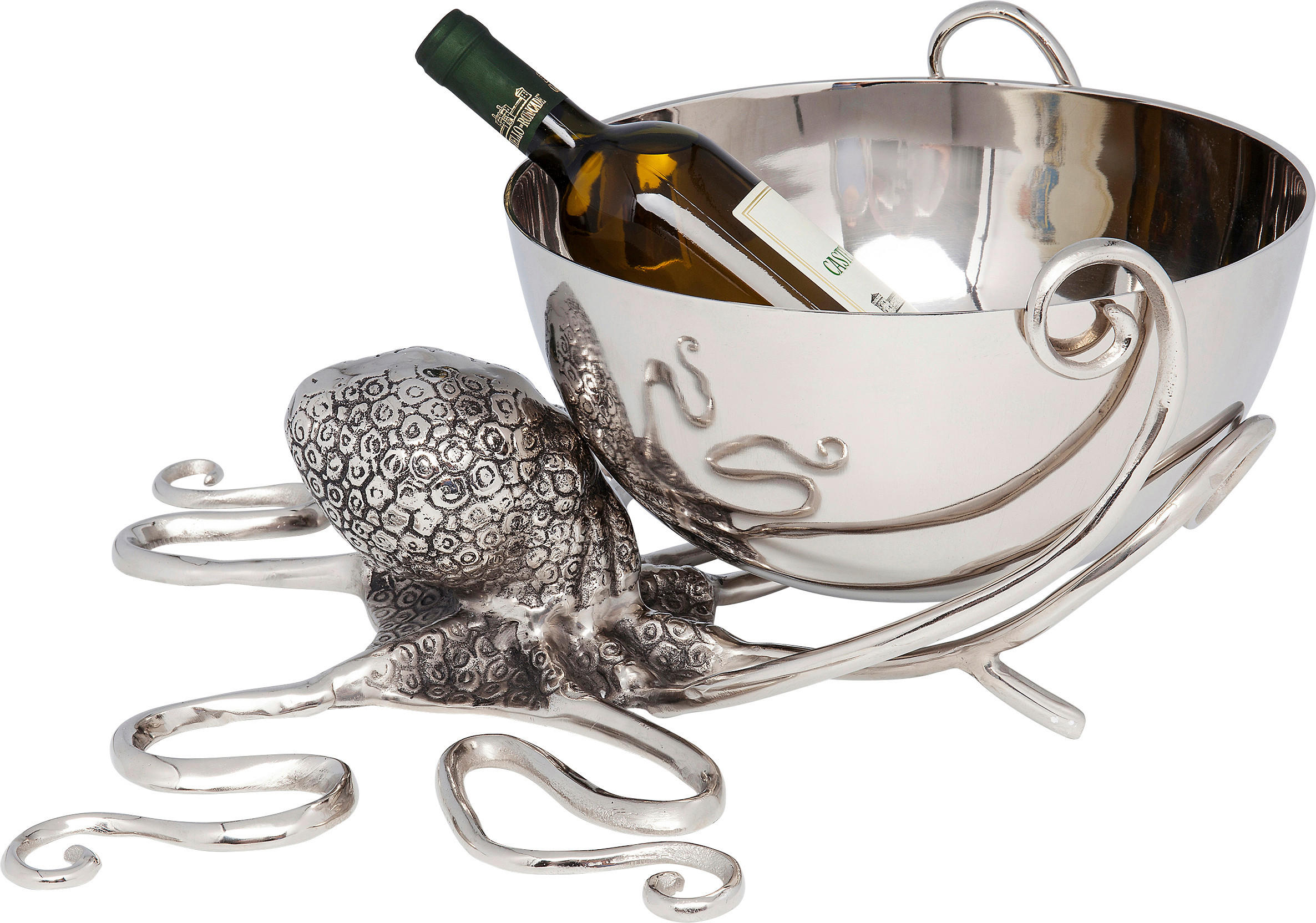 WEINKÜHLER - Silberfarben, Design, Metall (46/26/45cm) - Kare-Design
