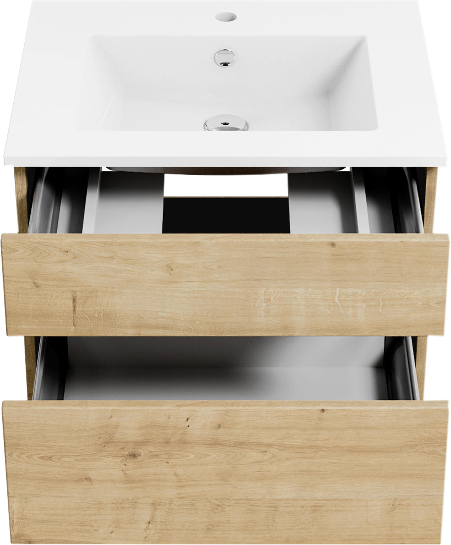 BADEZIMMER  in 62 cm  - Eichefarben/Weiß, KONVENTIONELL, Holzwerkstoff (62cm) - Puris