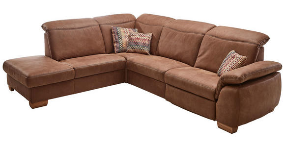 ECKSOFA Braun - Beige/Buchefarben, KONVENTIONELL, Textil (245/299cm) - Voleo