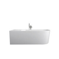 BADEWANNE freistehend, Wandmontage  170/75/60 cm  - Weiß, KONVENTIONELL, Kunststoff (170/75/60cm) - Sanotechnik