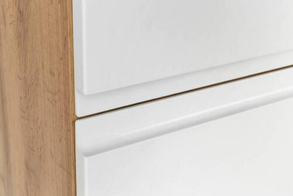 HOCHSCHRANK 65/180/35 cm  - Weiss/Eiche Wotan, Modern, Holzwerkstoff (65/180/35cm) - Held