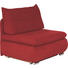 SCHLAFSESSEL Rot - Chromfarben/Rot, Design, Textil/Metall (94/86/83cm) - NOVEL