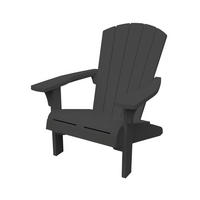 GARTENSESSEL Kunststoff Anthrazit  - Anthrazit, Basics, Kunststoff (81/96,5/93cm) - Keter