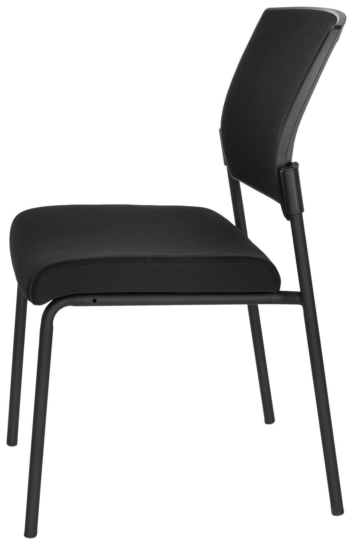 BESÖKSSTOL  i flatväv svart  - svart, Modern, metall/textil (48/90/58cm) - MID.YOU