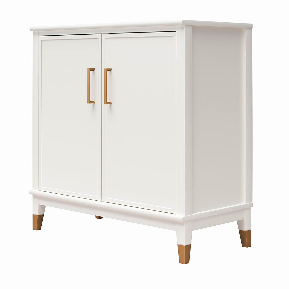 KOMMODE Westerleigh  in 84/84/40 cm  - Goldfarben/Weiß, Design, Holzwerkstoff/Metall (84/84/40cm) - MID.YOU