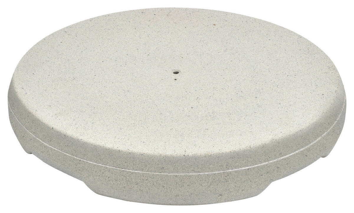 SONNENSCHIRMSTÄNDER - Hellgrau, Basics, Stein (75/75/11cm) - Glatz