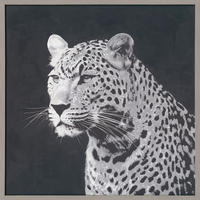 ÖLGEMÄLDE Tiere 85/85 cm  - Schwarz/Weiß, Trend, Holz/Kunststoff (85/85cm) - Monee