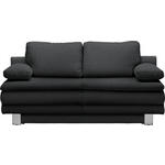SCHLAFSOFA Bruno in Anthrazit  - Chromfarben/Anthrazit, Design, Textil/Metall (194/96/86cm) - Novel