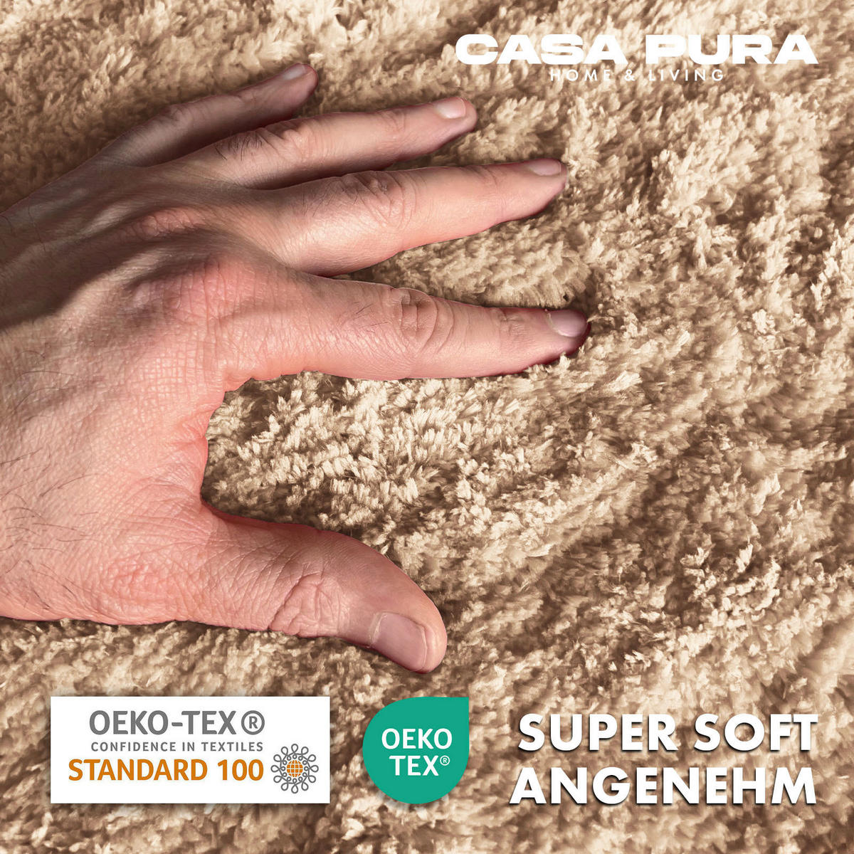 BADEMATTE SKY Beige 80/150 cm  - Beige, Basics, Kunststoff/Textil (80/150cm) - Floordirekt