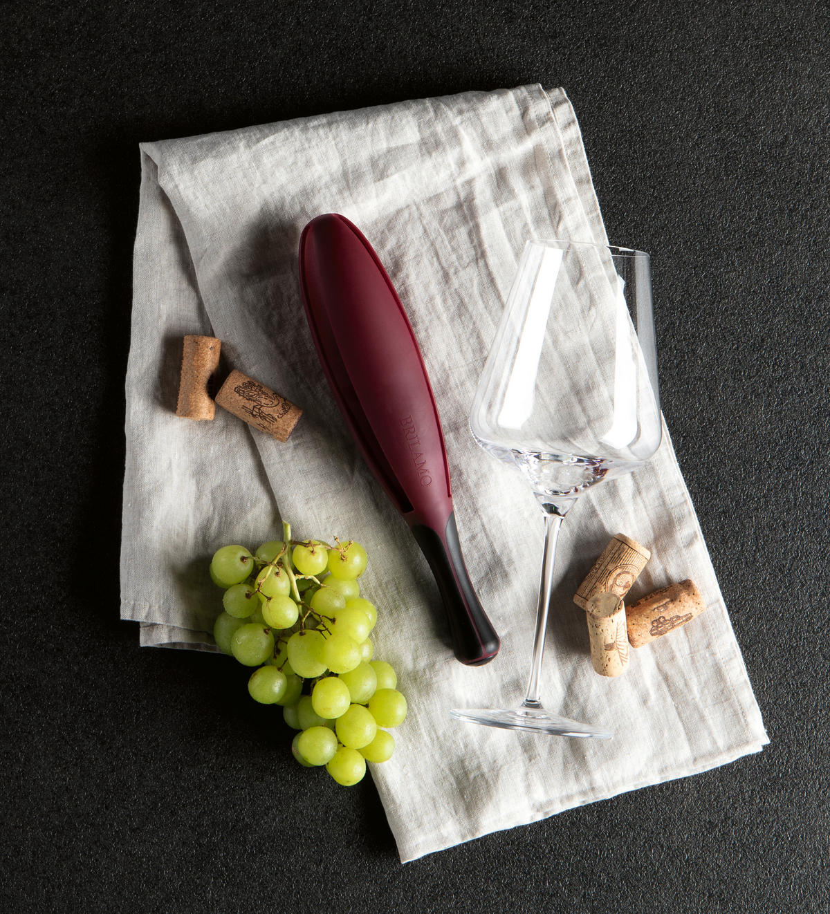 GLAS-POLIERSET Brilamo  - Weinrot, Basics, Kunststoff/Textil (26/6/6cm)