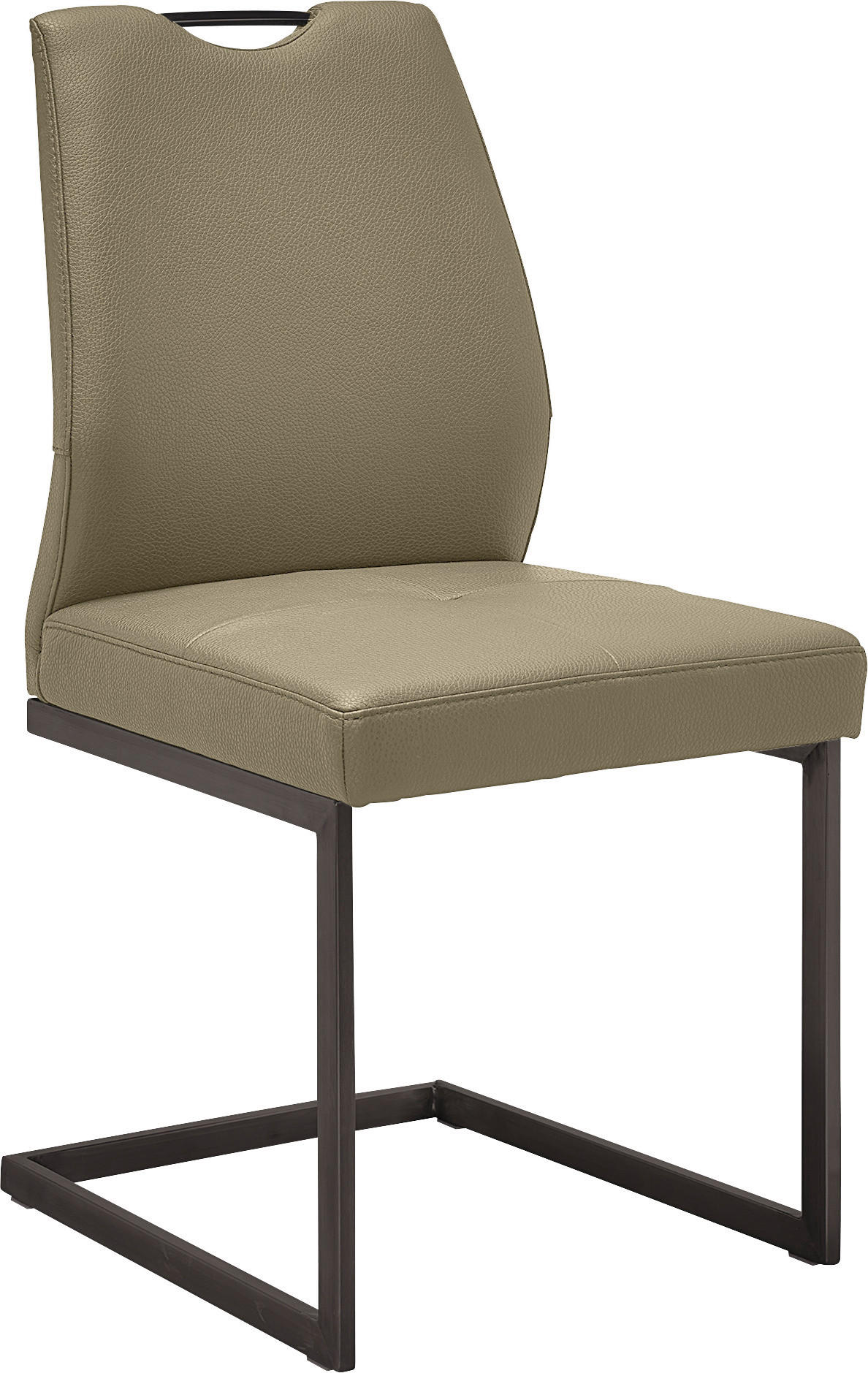 SCHWINGSTUHL in Stahl Mikrofaser - Schwarz/Grün, Design, Textil/Metall (47/58/99cm) - Dieter Knoll