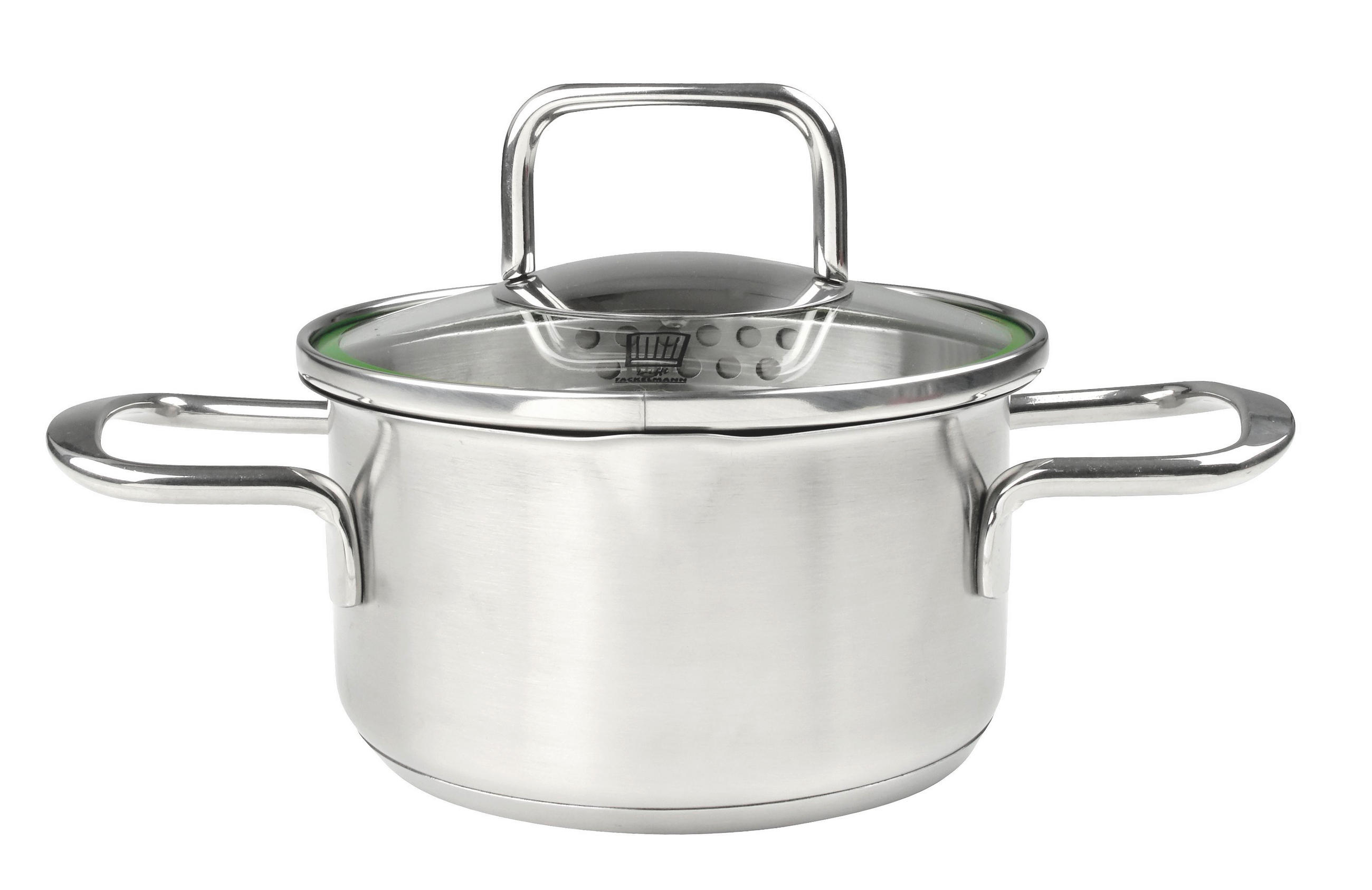 Oală Pentru Carne 0,5 L  - culoare inox, Design, sticlă/metal (14cm) - Chefkoch+Fackelmann